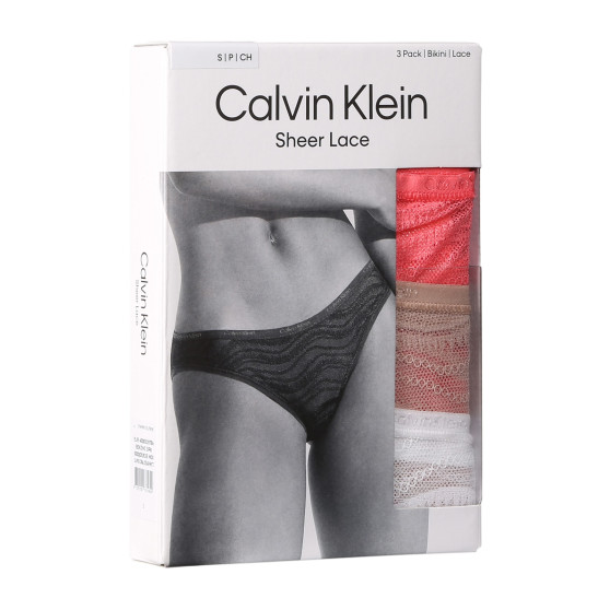 3PACK žensko donje rublje Calvin Klein višebojan (QD5203E-NOX)