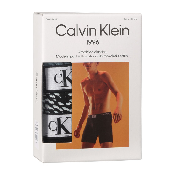 3PACK muške bokserice Calvin Klein višebojan (NB3529E-MRU)