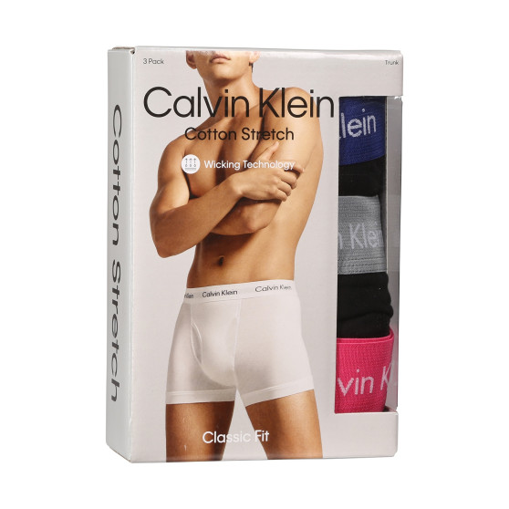3PACK muške bokserice Calvin Klein crno (NB2615A-MLR)
