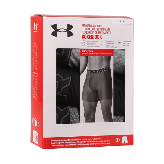 3PACK muške bokserice Under Armour višebojan (1383878 035)