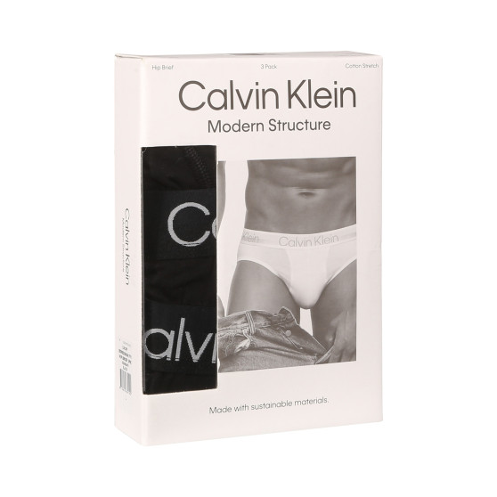 3PACK muške slip gaće Calvin Klein crno (NB2969A-7VI)