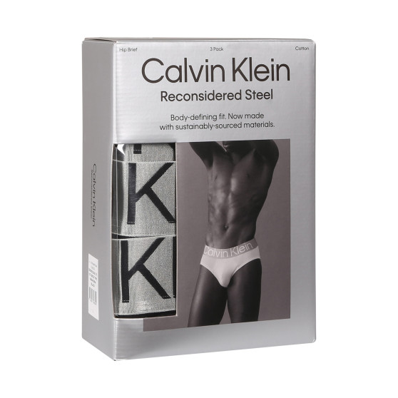 3PACK muške slip gaće Calvin Klein crno (NB3129A-7V1)
