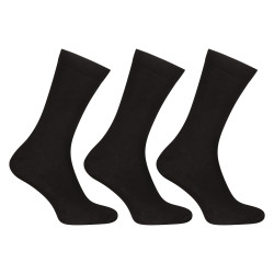 3PACK čarape Nedeto visoki bambus crn (3PBV01)