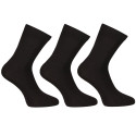 3PACK čarape Nedeto gležanj bambus crn (3PBK01)