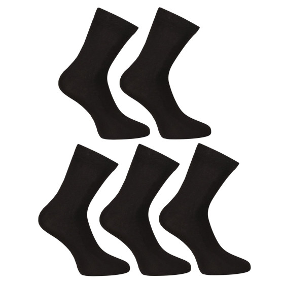5PACK čarape Nedeto gležanj bambus crn (5PBK01)