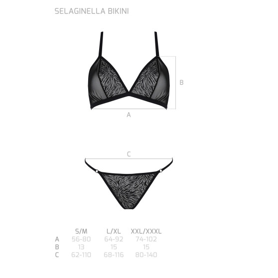 Ženski komplet Passion crno (Selaginella bikini)