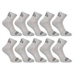 10PACK čarape Styx gležanj siva (10HK1062)