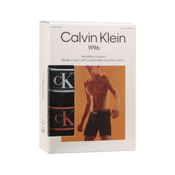 3PACK muške bokserice Calvin Klein crno (NB3529A-MTF)