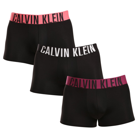 3PACK muške bokserice Calvin Klein crno (NB3775A-MDL)