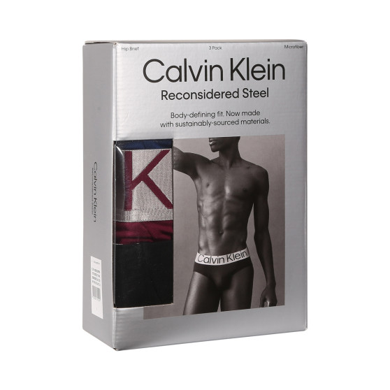 3PACK muške slip gaće Calvin Klein višebojan (NB3073A-N2G)