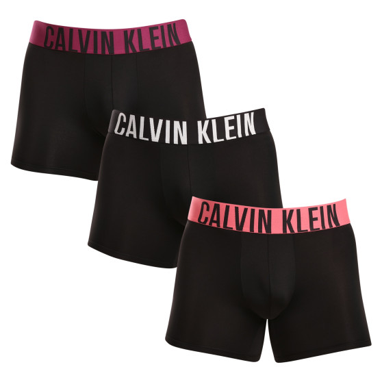 3PACK muške bokserice Calvin Klein crno (NB3612A-MDL)