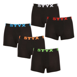 5PACK muške bokserice Styx sportska guma crna (5G9602)