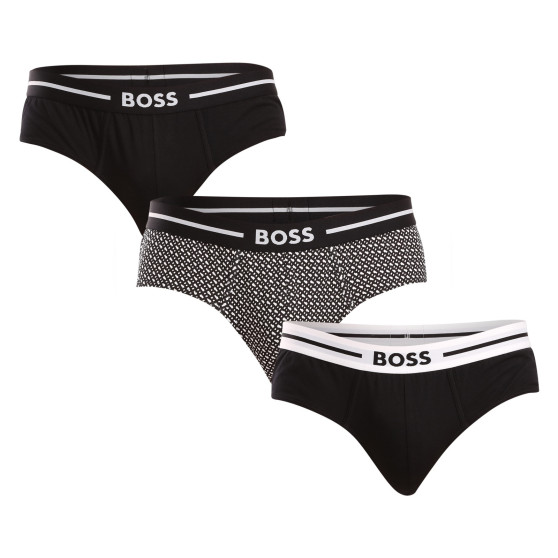 3PACK muške slip gaće BOSS crno (50510679 001)