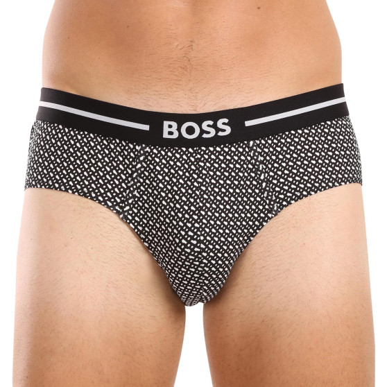 3PACK muške slip gaće BOSS crno (50510679 001)