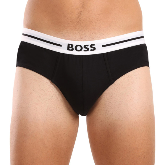 3PACK muške slip gaće BOSS crno (50510679 001)