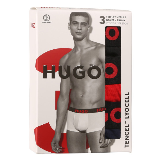 3PACK muške bokserice HUGO višebojan (50496723 982)