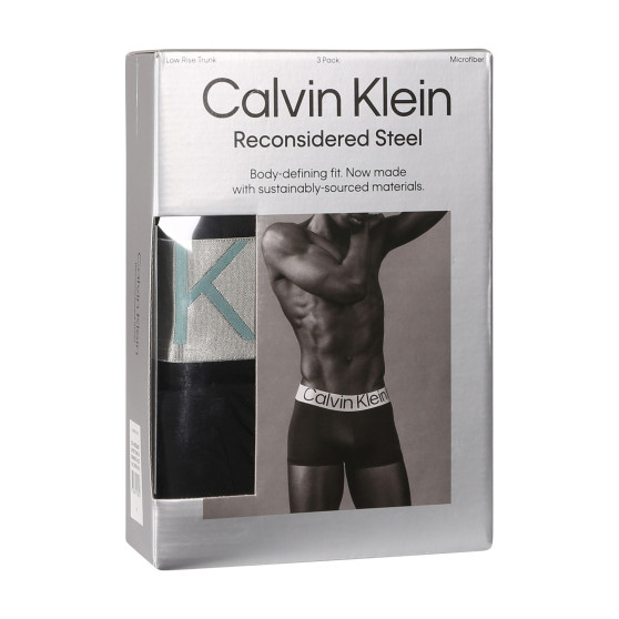 3PACK muške bokserice Calvin Klein crno (NB3074A-QTE)