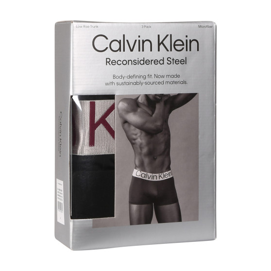 3PACK muške bokserice Calvin Klein crno (NB3074A-MJ3)