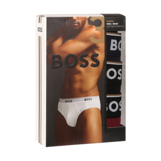 3PACK muške slip gaće BOSS crno (50510679 001)