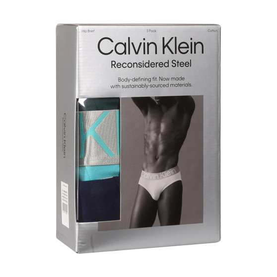 3PACK muške slip gaće Calvin Klein višebojan (NB3129A-N2M)