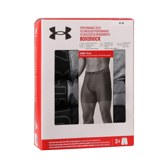 3PACK muške bokserice Under Armour višebojan (1383879 035)