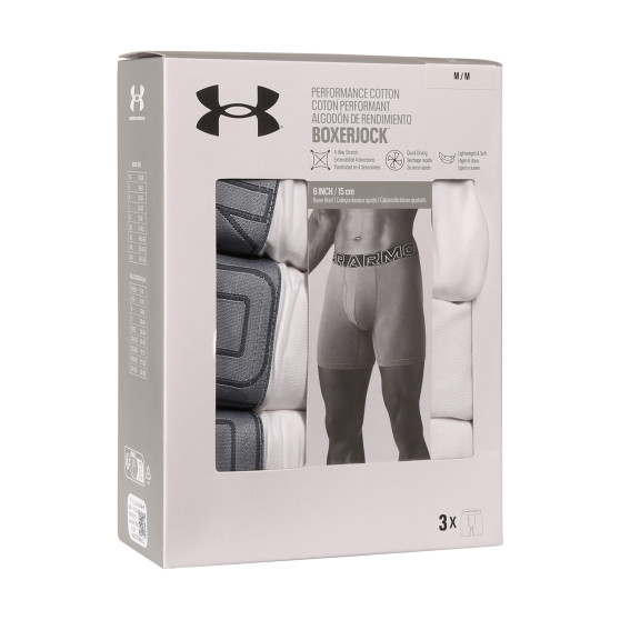 3PACK muške bokserice Under Armour bijela (1383889 100)