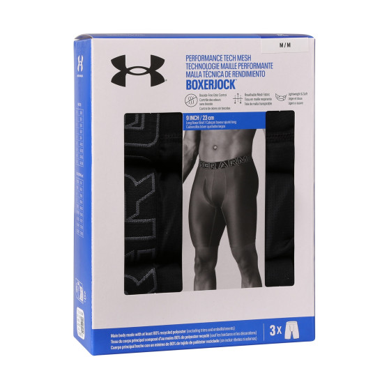 3PACK muške bokserice Under Armour crno (1383886 001)