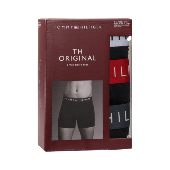 3PACK muške bokserice Tommy Hilfiger tamno plava (UM0UM03431 0R1)