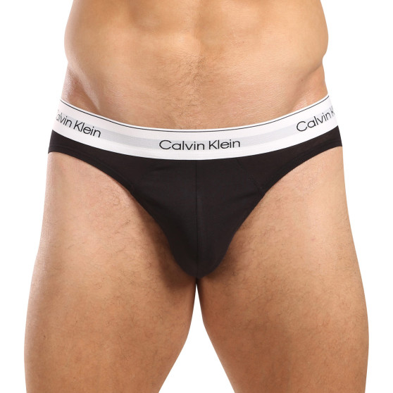 3PACK muške slip gaće Calvin Klein crno (NB3961A-UB1)