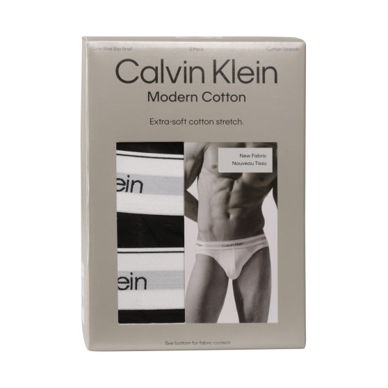 3PACK muške slip gaće Calvin Klein crno (NB3961A-UB1)