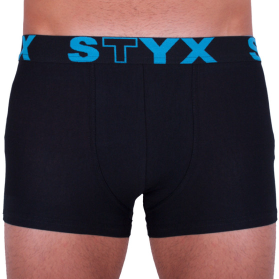 5PACK muške bokserice Styx sportska guma oversized crna (5R960)