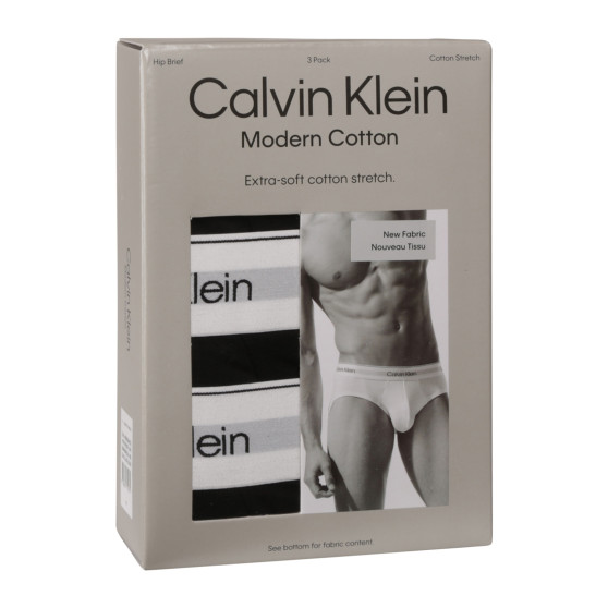 3PACK muške slip gaće Calvin Klein crno (NB3962A-UB1)