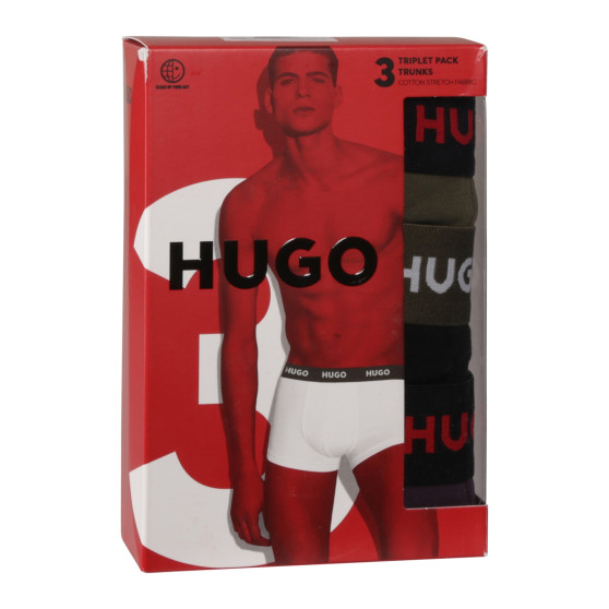 3PACK muške bokserice HUGO višebojan (50517878 987)