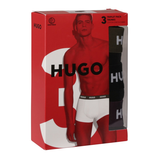 3PACK muške bokserice HUGO crno (50517878 988)